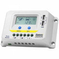 20A 12V/24V Solar Charge Controller with LCD & Dual USB