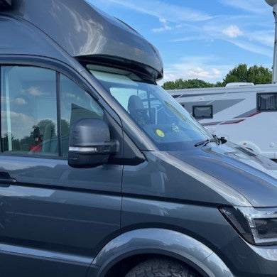 For MAN TGE Wing Mirror Covers Hammerite Set of 2 Mirror Cap Styling Upgrade - Van-X