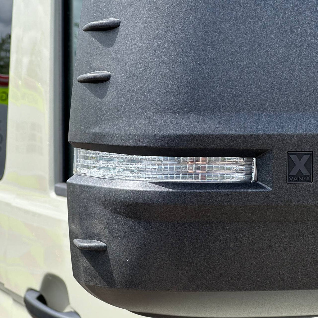 For MAN TGE Wing Mirror Covers Hammerite Set of 2 Mirror Cap Styling Upgrade - Van-X