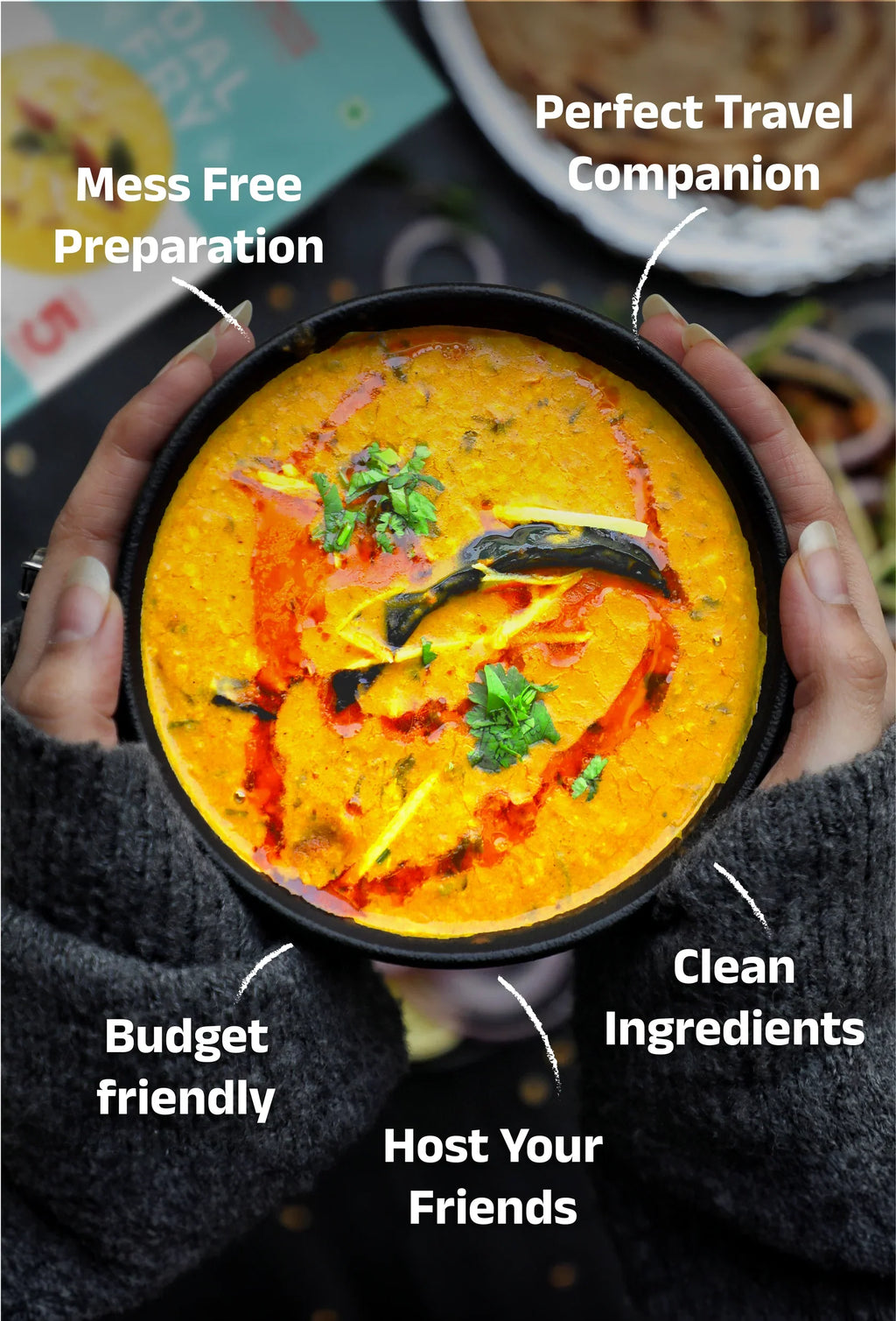 5 Minutes To Delhi Vegetable Poha Camping Meal (Vegan)