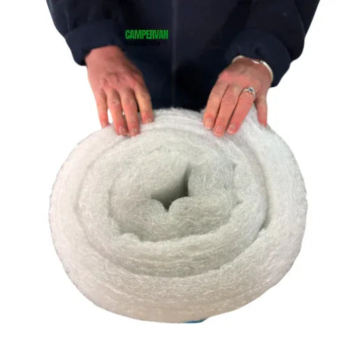 50mm Adhesive Camper Van Thermal Insulation White Fleece Absoft Material