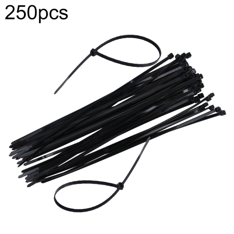 250-Pack 300 × 5mm Nylon Cable Ties – Black or White