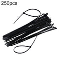 250-Pack 300 × 5mm Nylon Cable Ties – Black or White
