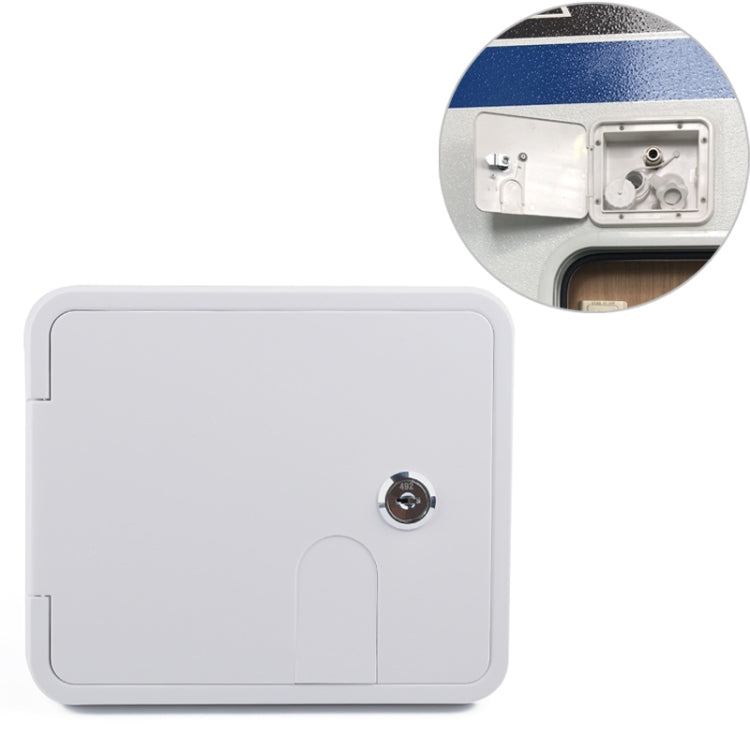 Lockable Campervan Fresh-Water Filler Inlet – White