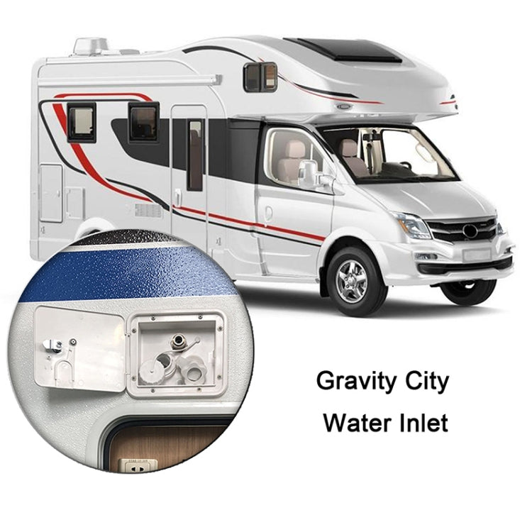 Lockable Campervan Fresh-Water Filler Inlet – White
