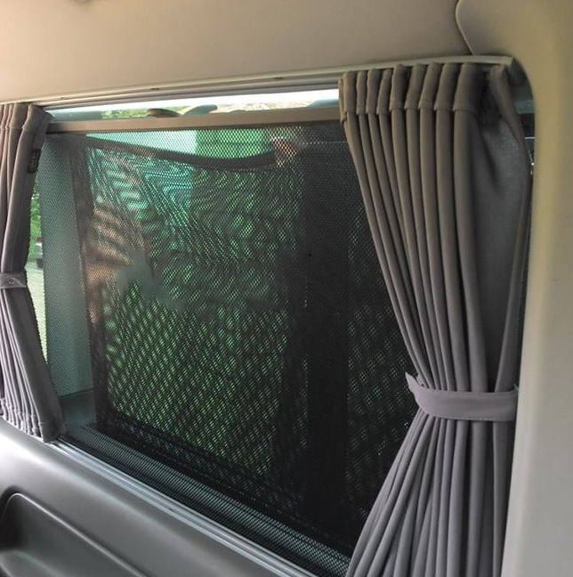 For Vauxhall Vivaro Window Curtains Eco-Line - Grey