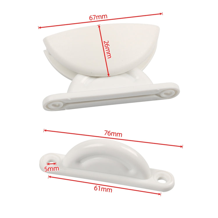 2-Pair Campervan Hatch Door Retainers with Screws