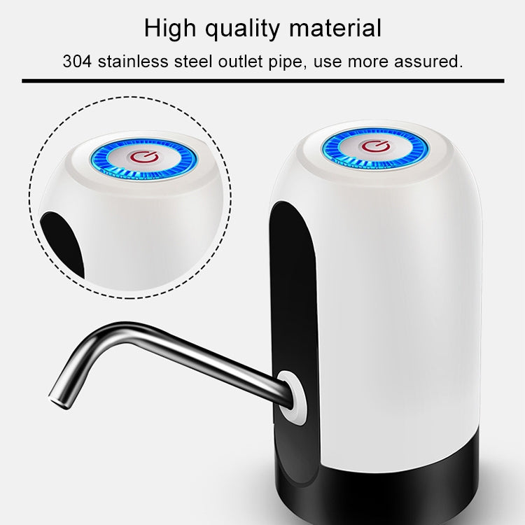 Rechargeable Bottled Water Pump – Black or White