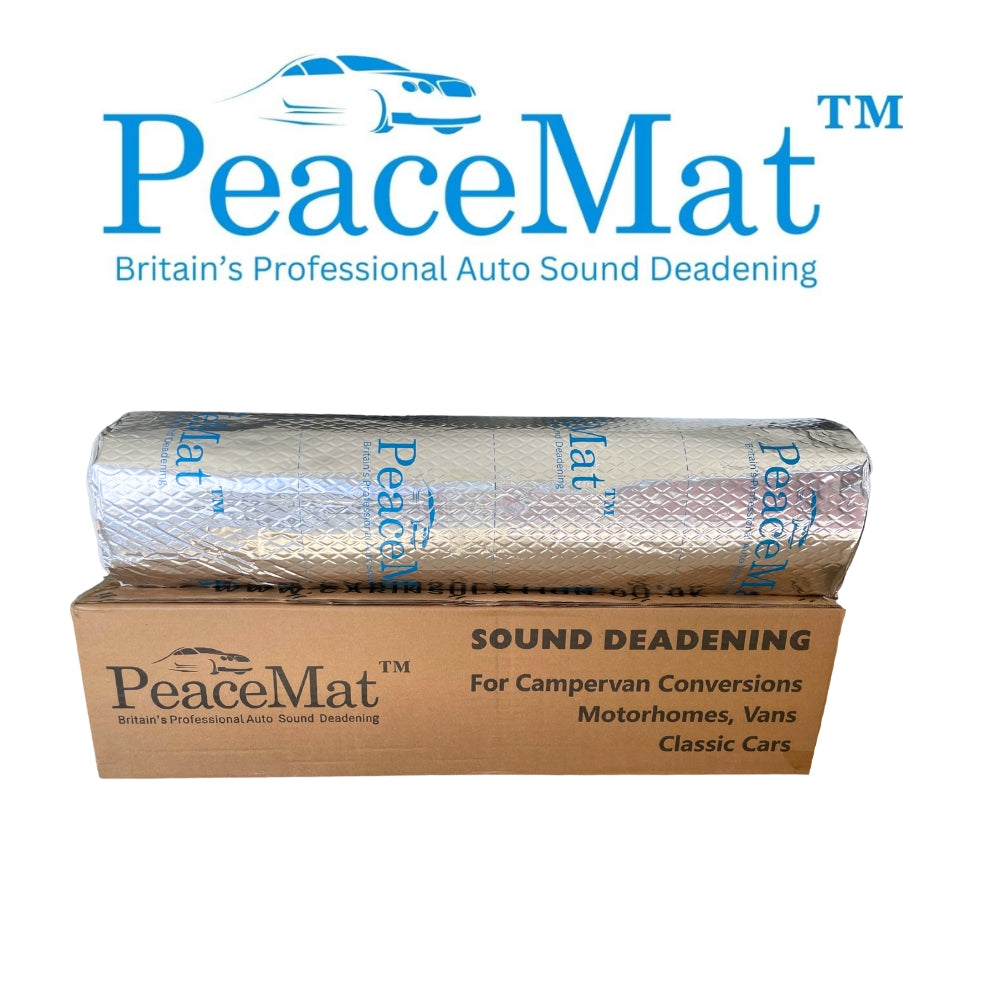 Camper Van Sound Deadening Mat, PeaceMAT XR 6m Roll in Silver