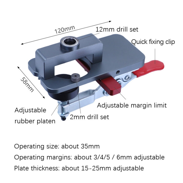 35mm Concealed-Hinge Drilling Jig Set