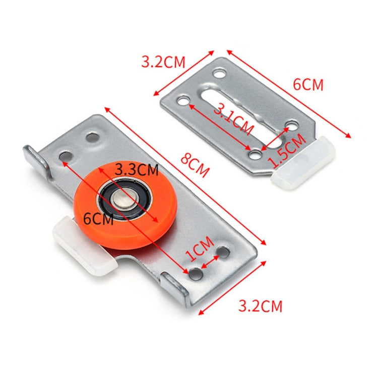Silent Sliding Cabinet Door Pulley Kit with Screws