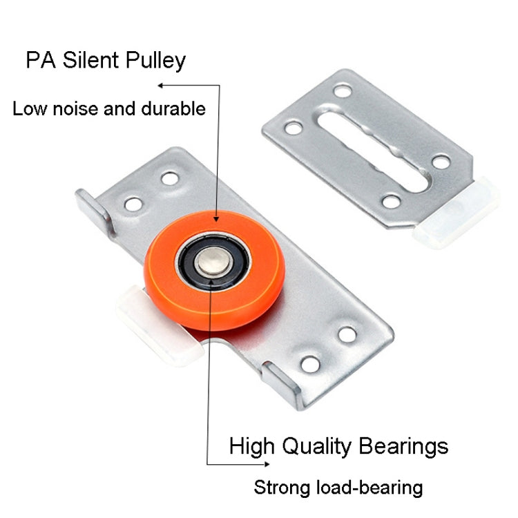 Silent Sliding Cabinet Door Pulley Kit with Screws