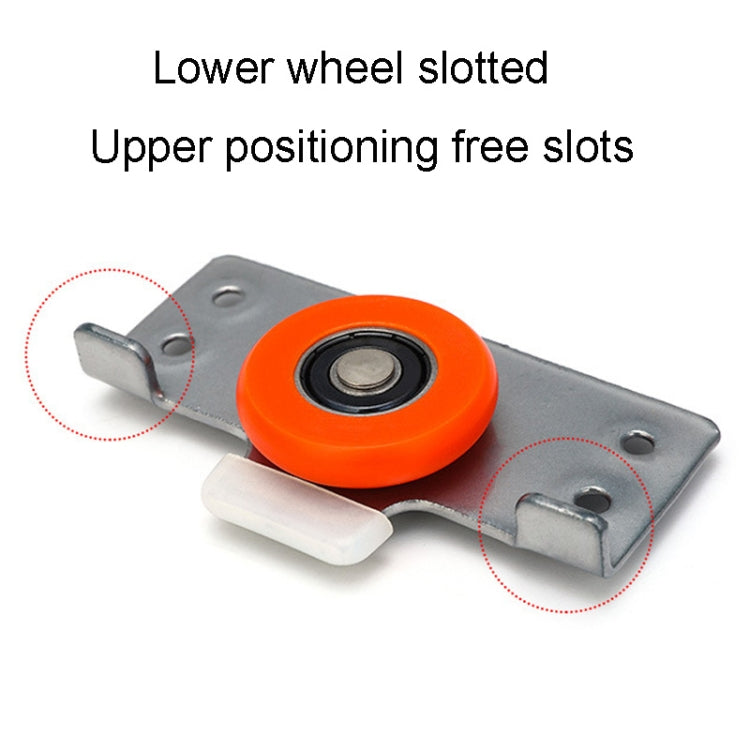 Silent Sliding Cabinet Door Pulley Kit with Screws