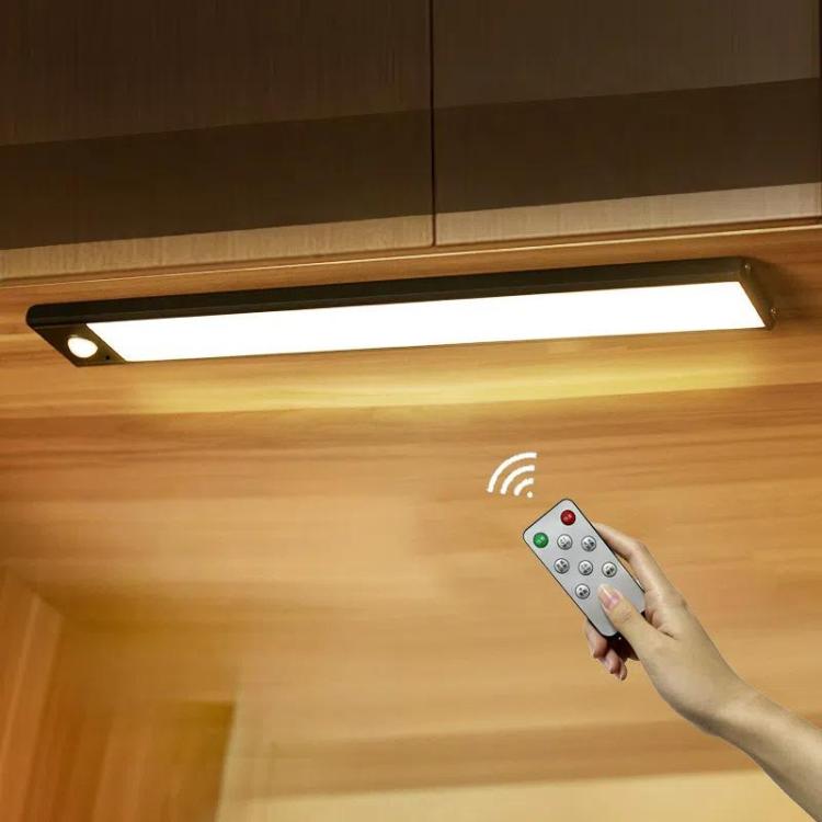 Rechargeable LED Motion-Sensor Cabinet Light Bar with Remote