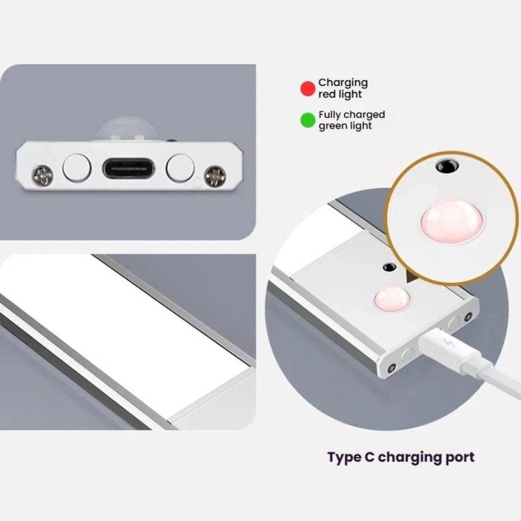 Rechargeable LED Motion-Sensor Cabinet Light Bar with Remote