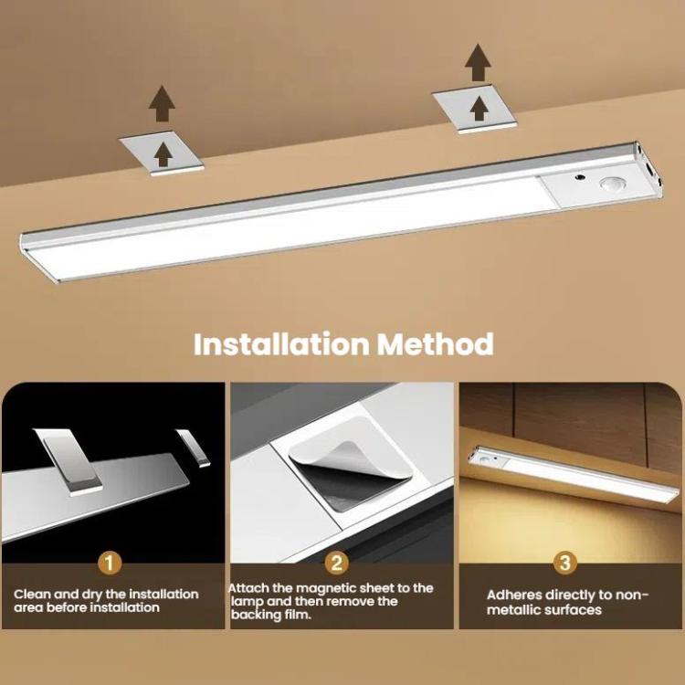 Rechargeable LED Motion-Sensor Cabinet Light Bar with Remote