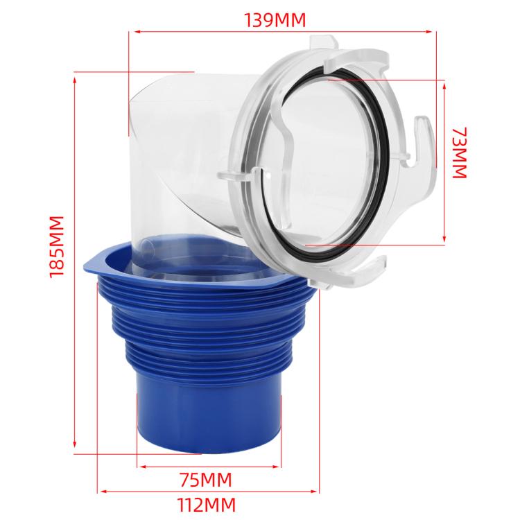 90° RV Waste-Water Drain Hose Adapter