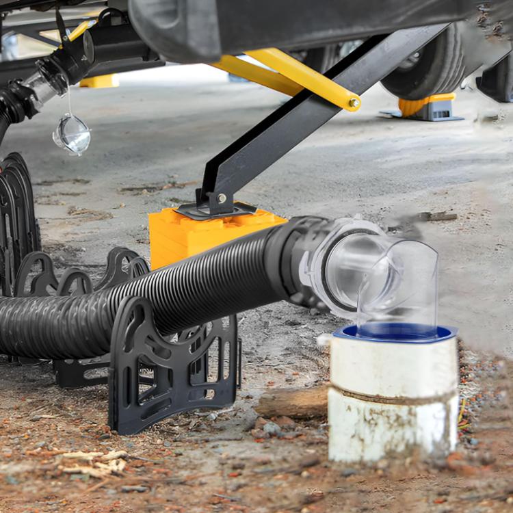 90° RV Waste-Water Drain Hose Adapter