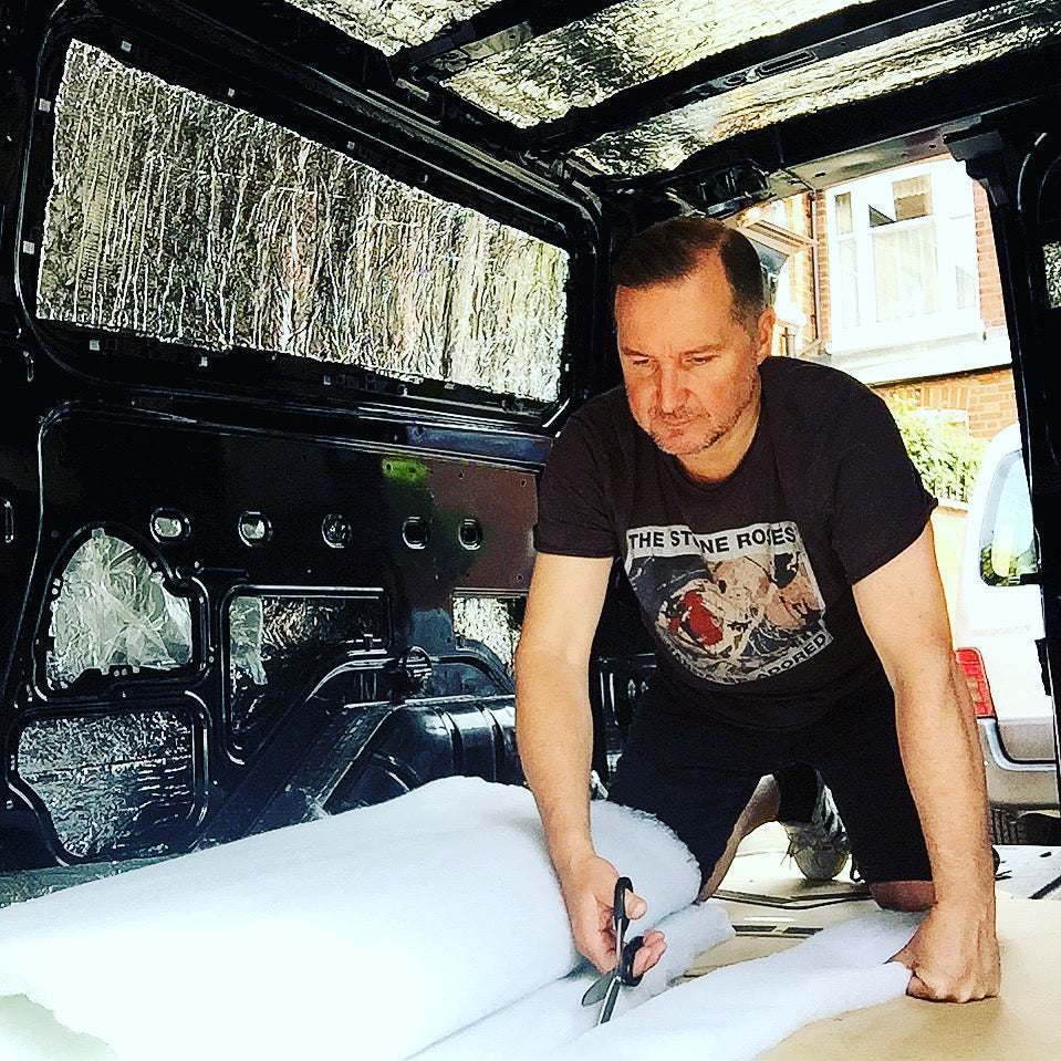 50mm Camper Van Thermal Insulation White Fleece Absoft Material