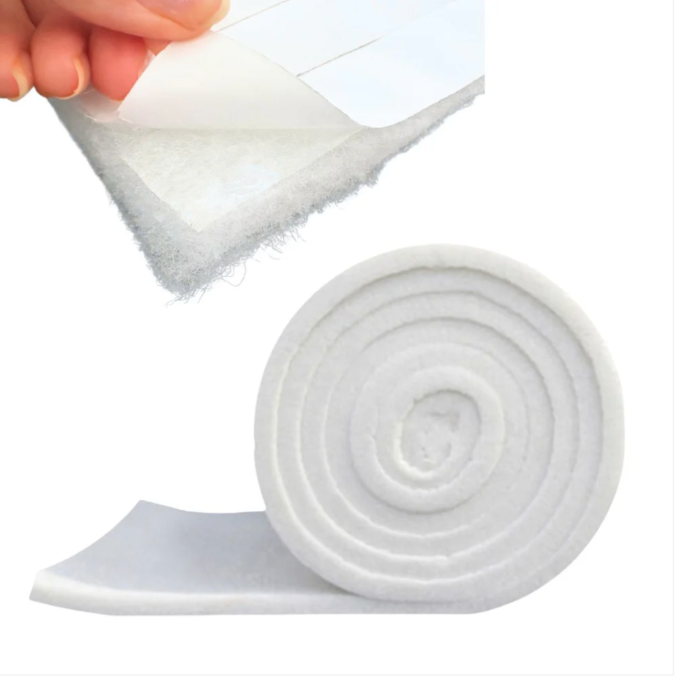50mm Adhesive Camper Van Thermal Insulation White Fleece Absoft Material