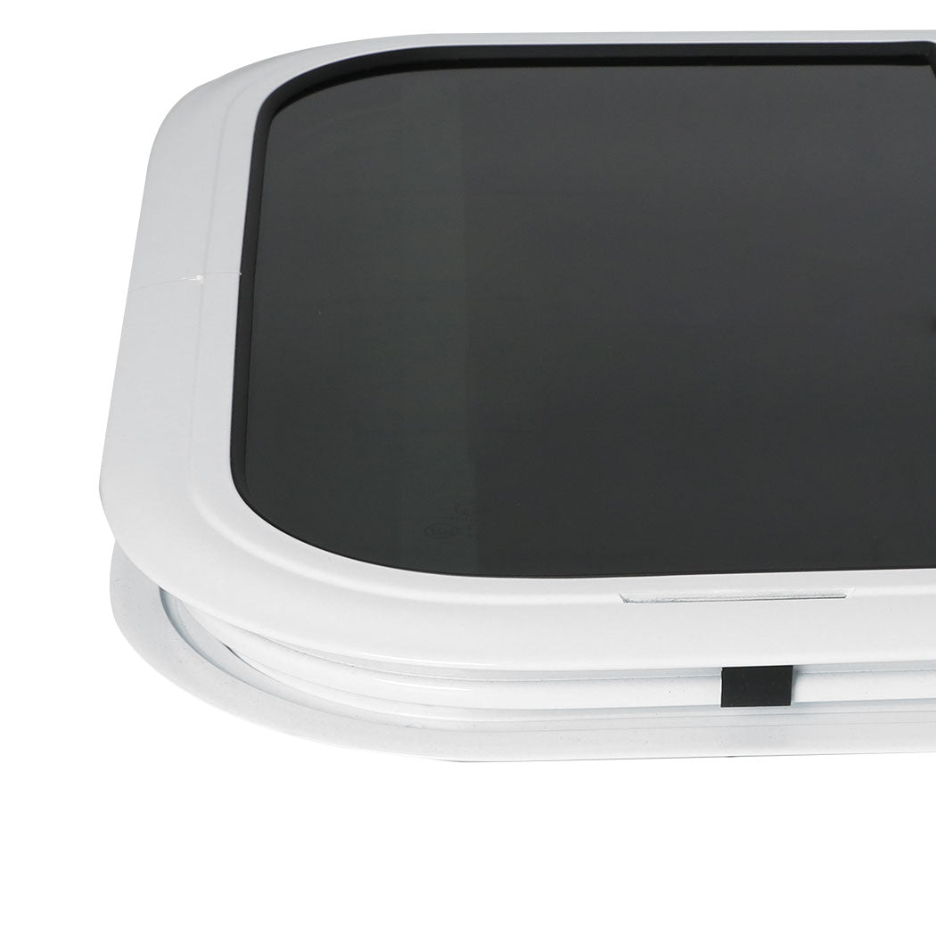 600 x 500mm Sliding Campervan Window with Flyscreen – White