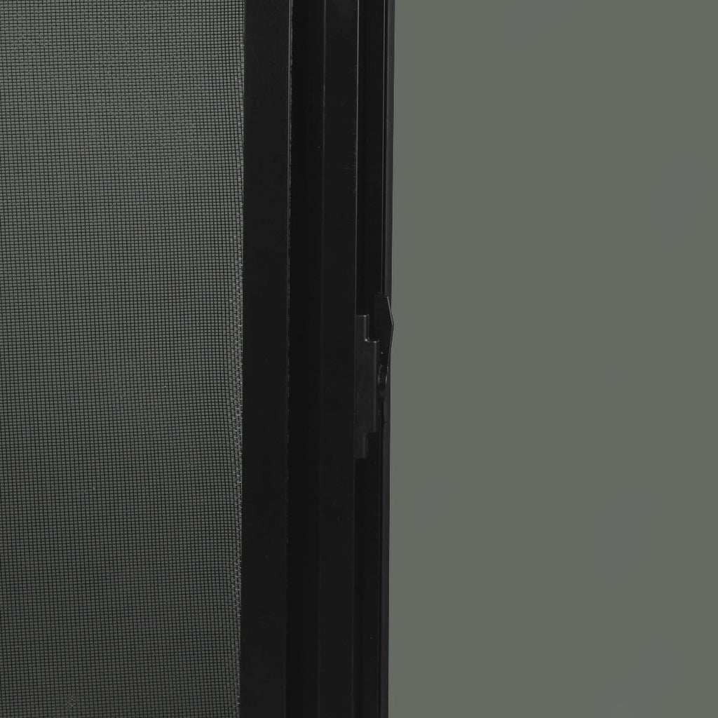 600 x 500mm Sliding Campervan Window with Flyscreen – Black