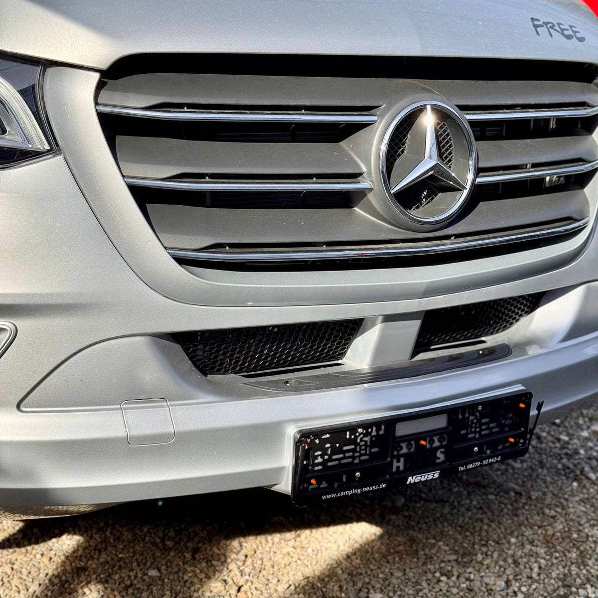 For Mercedes Sprinter Dodge 907 Front Bumper Honeycomb Mesh Grille – Lower Grille Inserts (Set of 2) | Replacement Front Bumper Grills – Van-X