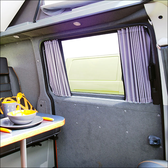 For Mercedes Vito MK2 Bare-Metal Interior Premium Window Curtains - Black/Grey - CREATE YOUR OWN BUNDLE! Van-X
