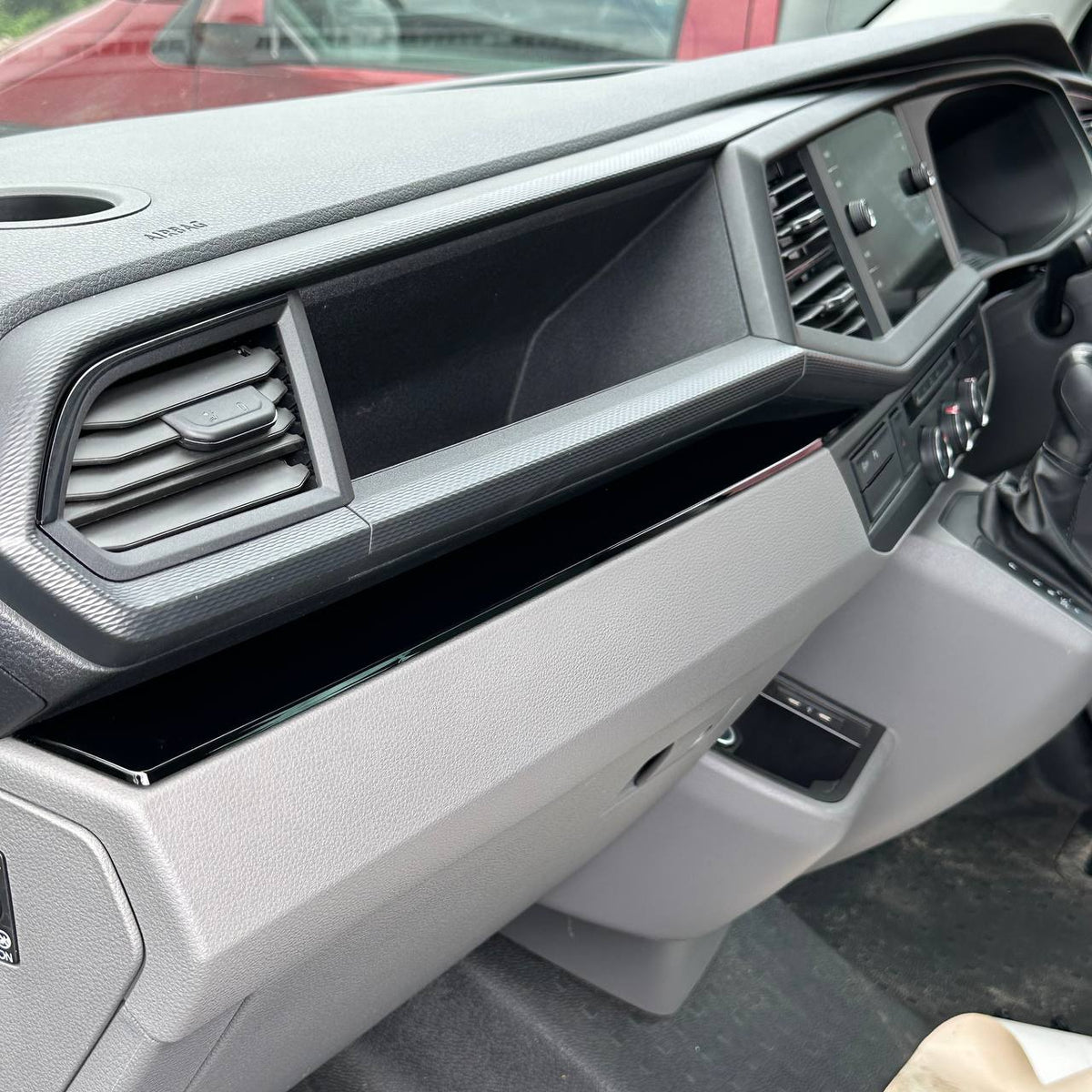 For VW T6.1 4-Piece Lower Dashboard & Door Trim Set | Gloss Black Interior Upgrade | Van-X