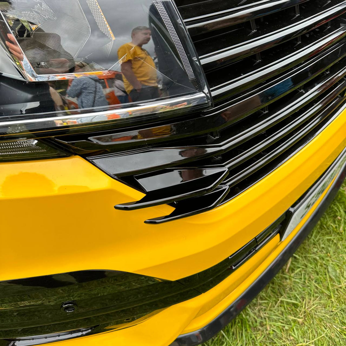 For VW T6.1 Front Grille Side Fins – Gloss Black Finish (Set of 4) | Van-X